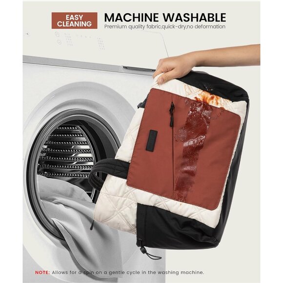 Tote Bag for Women, puffer tote bag for Work Travel Nurse, Lightweight quilted B - Picture 9 of 9